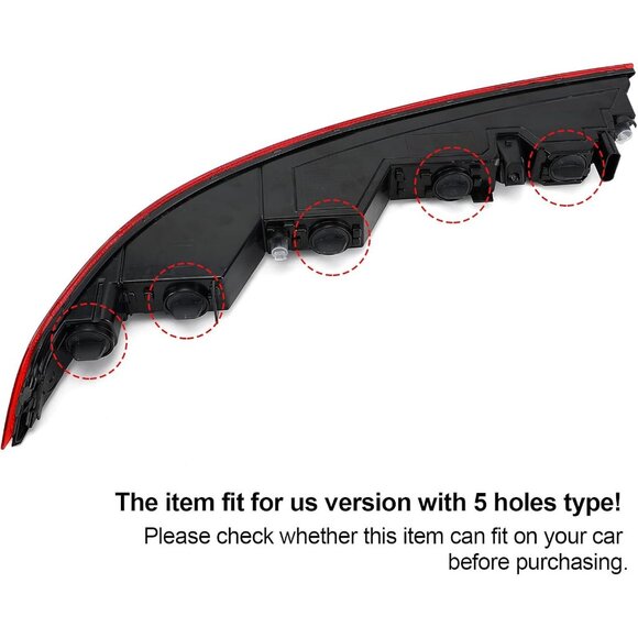 Right Rear Bumper lower Taillight Lamp fits for Audi Q5 2018-2021 80A945070A - Picture 5 of 8